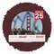 Dark Red Suede Mat Board for 25x25 Frames - Circle Opening for 22x22 Photos